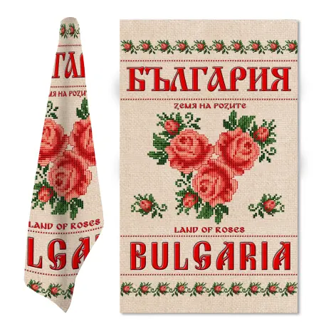Сувенирна кърпа с Български шевици M1