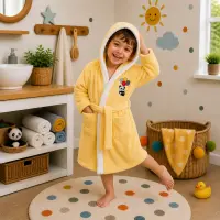 Детски халат Sunny - жълт - 3/4 години - Детски халат Sunny - жълт - 3/4 години